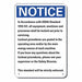 Lockout Tagout Notice Sign 14x10in Plstc