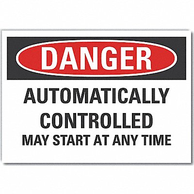 Danger Sign 10inx14in Non-PVC Polymer