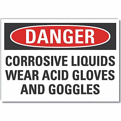 Danger Sign 10inx14in Non-PVC Polymer