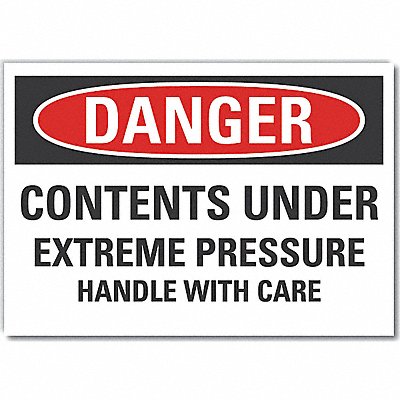 Danger Sign 7 in x 10 in Non-PVC Polymer