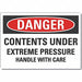 Pressure Danger Rflct Label 7inx10in