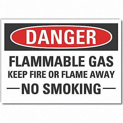 Danger Sign 7 in x 10 in Non-PVC Polymer