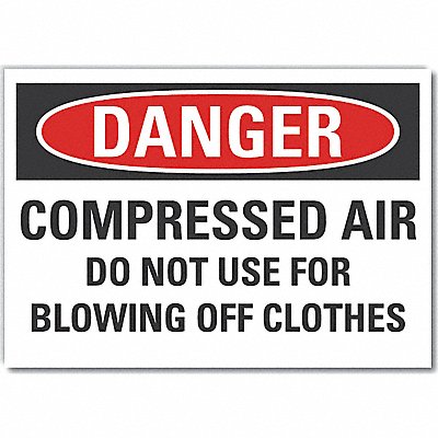 Danger Sign 10inx14in Non-PVC Polymer