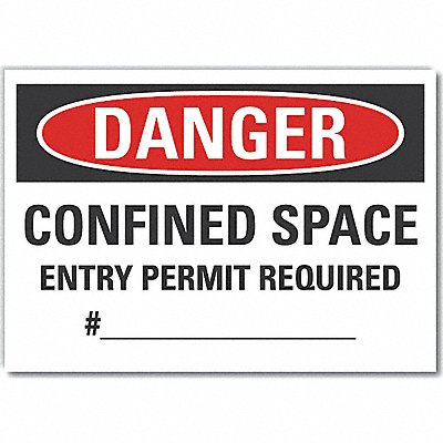 Danger Sign 10inx14in Non-PVC Polymer