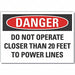 Elec Hazard Danger Rflct Lbl 10x14in