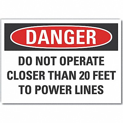 Elec Hazard Danger Lbl 5x7in Polyester