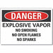 Explosive Mtrls Danger RflctvLbl 5x7in