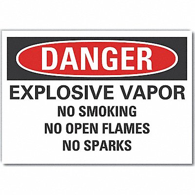 Explosive Mtrl Danger Rflct Lbl 7x10in