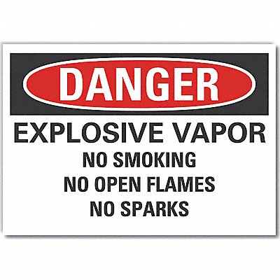 Danger Sign 7 in x 10 in Non-PVC Polymer