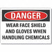 Eye  Hand Danger Rflct Lbl 7inx10in