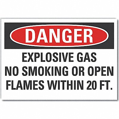 Danger Sign 7 inx10 in Non-PVC Polymer