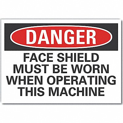 Danger Sign 10in x 14in Non-PVC Polymer