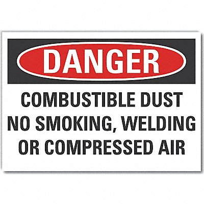 Danger Sign 10in x 14in Non-PVC Polymer