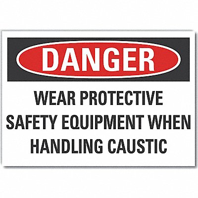 PPE Danger Label 7inx10in Polyester