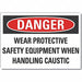 PPE Danger Rflct Label 10 in x 14 in