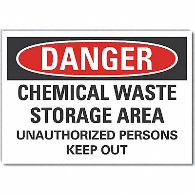 Chemicals Danger Lbl 3.5x5in Polyester