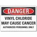 Vinyl Chloride Danger Lbl 5x7in Polyest