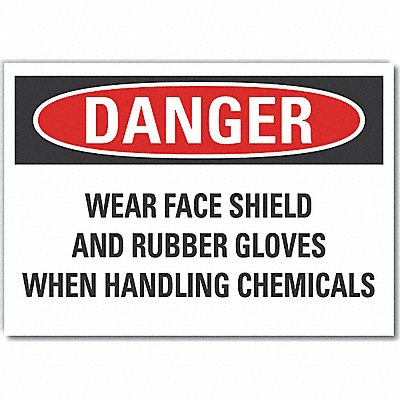 Eye  Hand Danger Lbl 7x10in Polyester