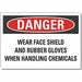 Eye  Hand Danger Lbl 7x10in Polyester