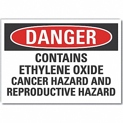 Danger Sign 10in x 14in Non-PVC Polymer