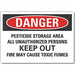 Pesticide Danger Lbl 3.5x5in Polyester