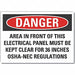 Elec Panel Danger Labl 3.5x5in Polyester