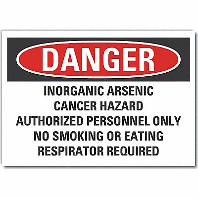 Inorganic Arsenic Rflct Lbl 3.5x5in