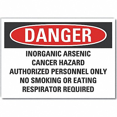 Inorganic Arsenic Rflct Lbl 5x7in