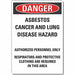 Asbestos Danger Rflct Label 10inx 7in