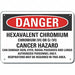 Rflct Hexvlnt Chromium Dangr Sign 7x10in