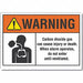 Carbon Dioxide Warning Rflctv Lbl 7x10in