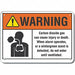 Alum Auth Personnel Warn Sign 10x14in