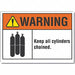Cyl Handling Warning Rflct Lbl 10x14in