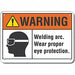 Eye Warning Sign 10inx14in Aluminum