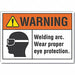 Eye Warning Rflct Label 7 in x 10 in