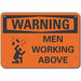 Alum Men Working Warning Sign 7x10in