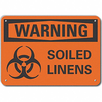 Rflctv Biohazard Warn Sign 10x14in Alum