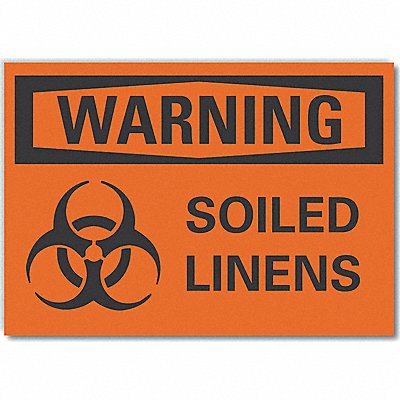 Biohazard Warning Lbl 5inx7in Polyester