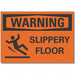 Slippery Floor Warn Lbl 3.5x5in Polyest