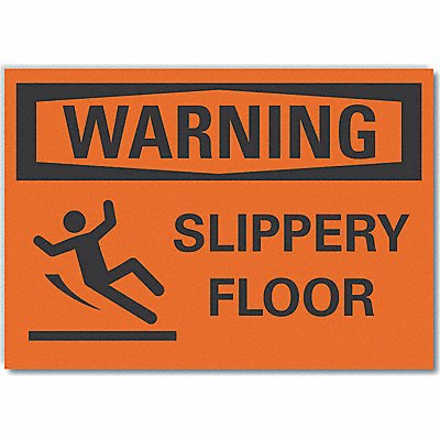 Slippery Floor Warn Lbl 5x7in Polyest