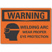 Eye Warning Rflct Label 3.5in x 5in