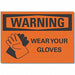 Hand Warning Rflct Label 10inx14in