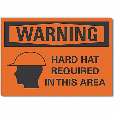 Warning Sign 7in x 10in Non-PVC Polymer