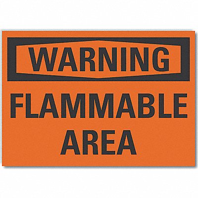 Warning Sign 7in x 10in Non-PVC Polymer