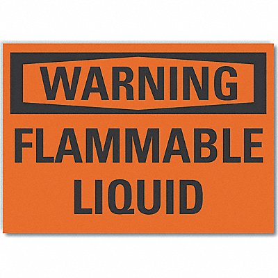Flammable Liquid Warning Lbl 3.5x5in