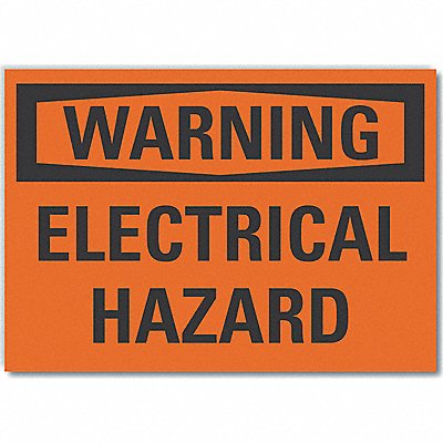 Warning Sign 10in x 14in Non-PVC Polymer