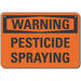 Rflct Pesticide Warning Sign 7x10in Alum