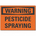 Pesticide Warning Rflct Label 5inx7in