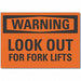 Lift Truck Traffic Warning Lbl 3.5x5in
