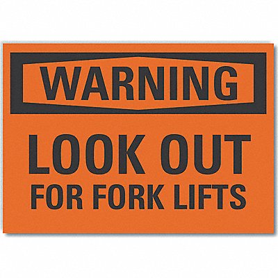 Lift Truck Trfc Warn Rflct Lbl 10x14in